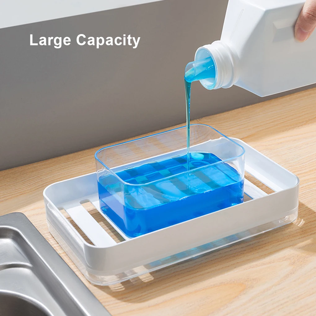 Kitchen Dispenser Countertop Sponge Holder Dish Organizer Container