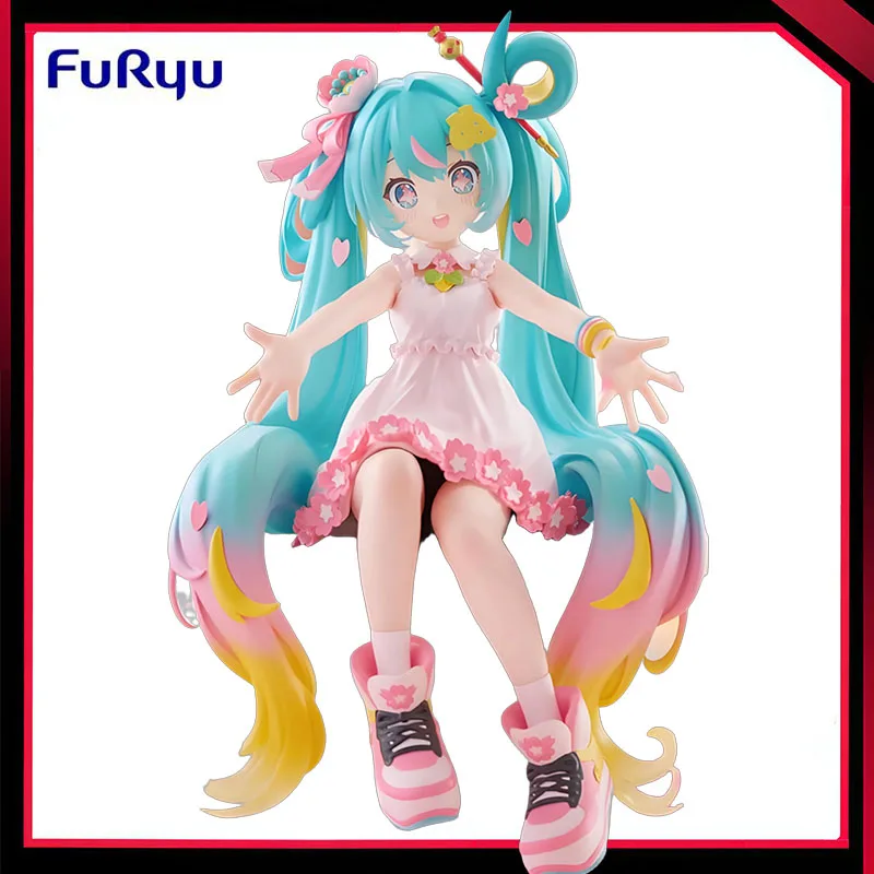 en-stock-furyu-original-hatsune-miku-noodle-stopper-10th-anniversary-commemoration-pvc-145cm-anime-action-figures-model-toy