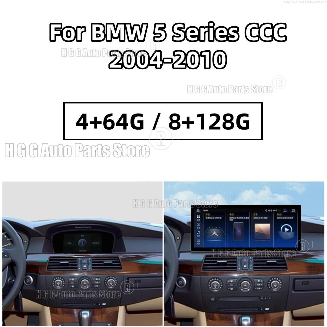 

15.8 Inch Android 14 Wireless Carplay For BMW 5 Series 2004-2010 Car Multimedia Player Radio GPS Navigation Stereo Head Unit Aut