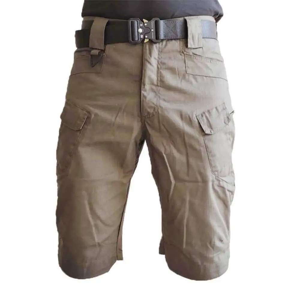 Military Tactical Shorts Commuting Training Multi-Pocket Short Pants Mens Daily Casual Sweatpants Cargo Overalls Trousers