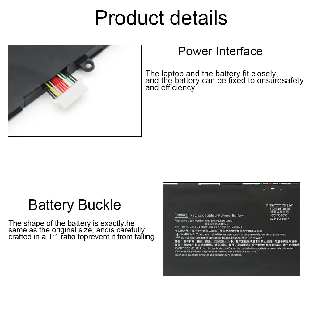 New SD06XL Laptop Battery For HP Omen 15-EK 15-EN SeriesTPN-Q236 TPN-Q238 HSTNN-DB9U L84356-2C1 L84392-005 SD06070XL EK1017TX