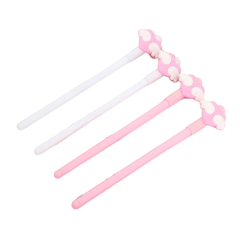 قلم كرتوني محايد مع أجنحة ملاك ، قلم حب ، أدوات مكتبية للتعلم ، قلم توقيع ، لطيف ، جديد