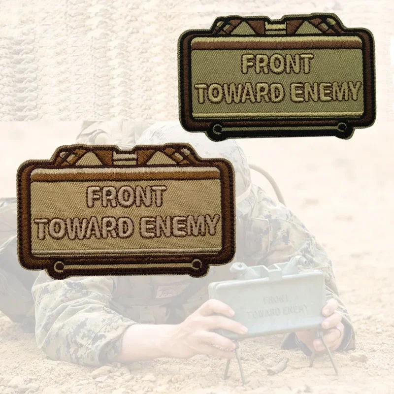 

FRONT TOWARD ENEMY M18A1 Claymore Embroidered Patches for Clothing Armband Hook & Loop Tactical Patch Morale Badge on Backpack