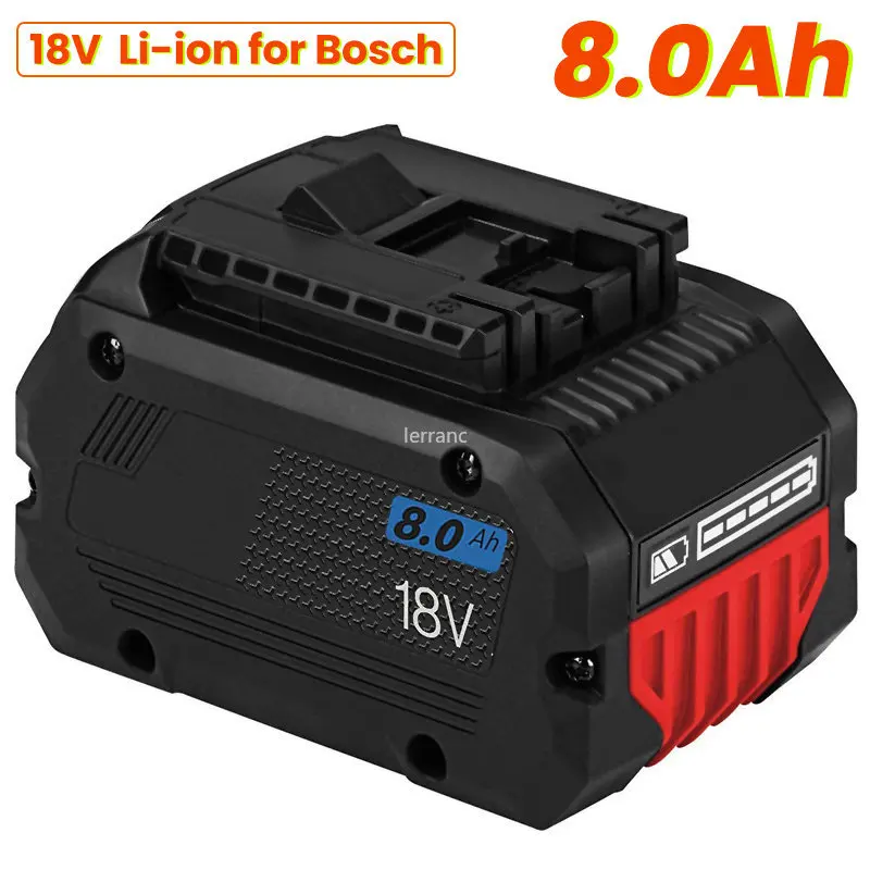 18V 8000mAh Replacement Battery for Bosch 18V Professional System Cordless Tools BAT609 BAT618 GBA18V80 21700 Cell