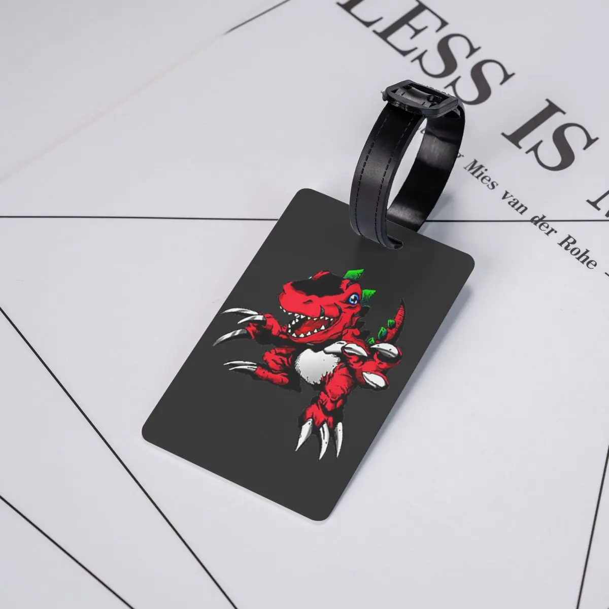 

Бирки для багажа Digimon Tyrannomon: аксессуары для чемоданов, этикетки для путешествий, держатели для идентификационных бирок с именем и адресом