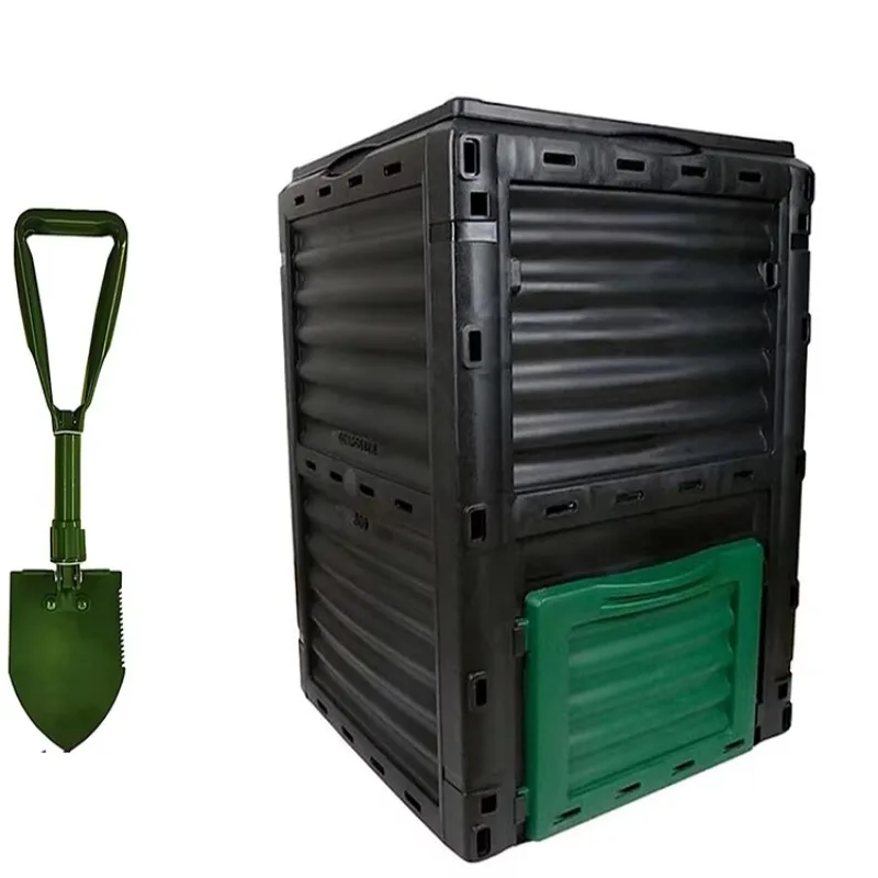 Hot Selling All-season Eco-friendly 300L Plastic Garden Waterproof Composting Recycle Bin