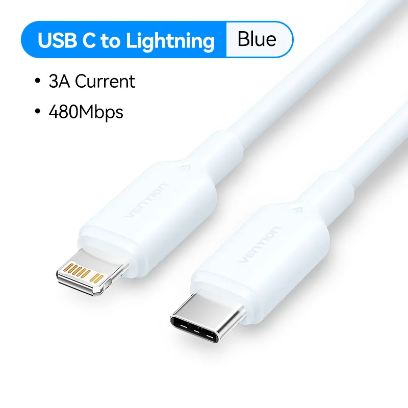 Ventie USB C naar Lightning 27W PD-oplaadkabels voor iPhone 8-14-serie USB naar Lightning snellaadkabels voor iPad 8/7/6 Mini