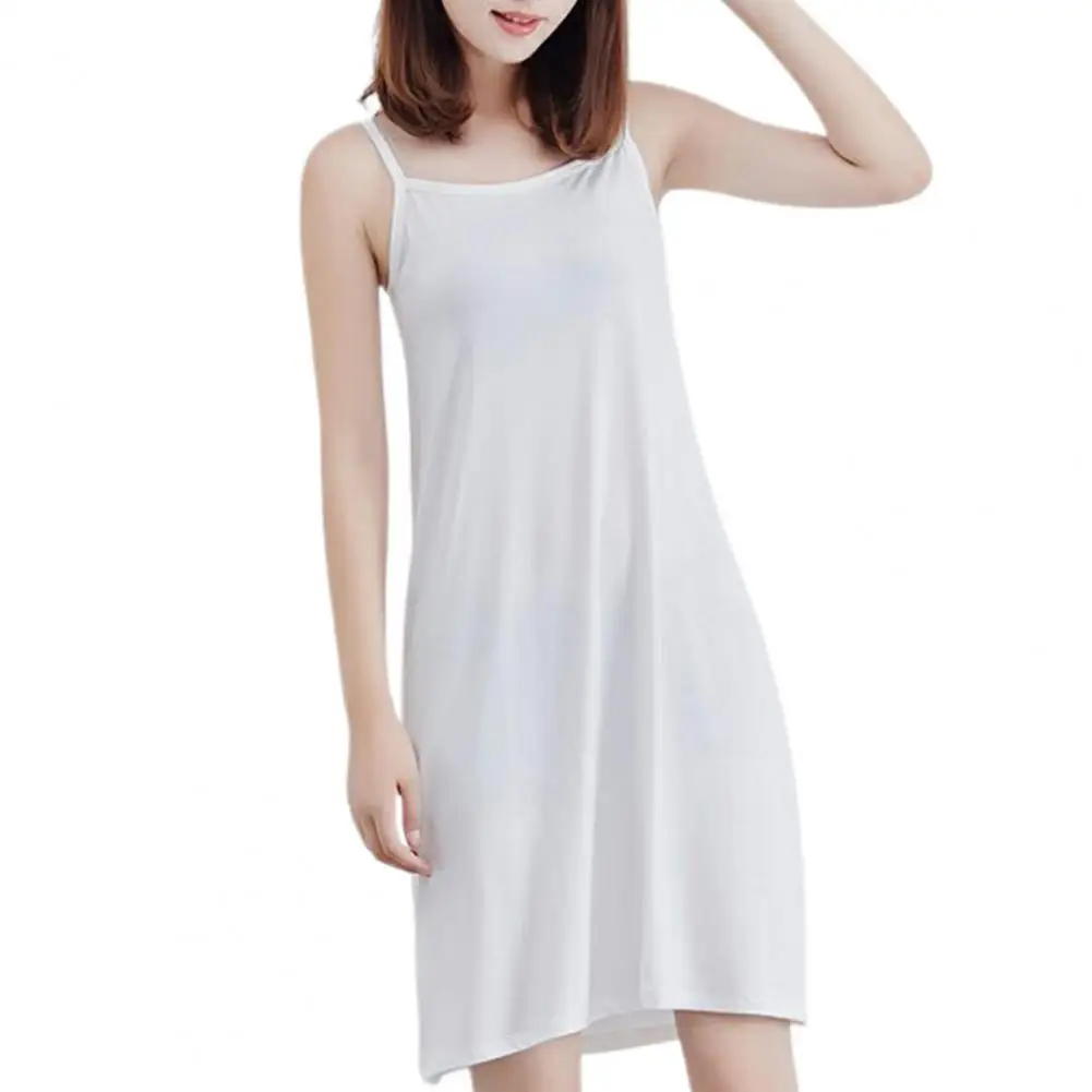 

Sling Dress Fashion Pure Color Holiday Suspender Dress Comfy Women Dress