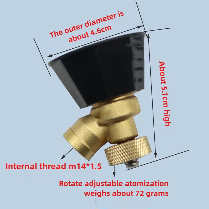 Черная циклонная насадка-распылитель, сельскохозяйственная распылительная регулируемая спринклерная головка, распылительная насадка высокого давления для тонкого распыления