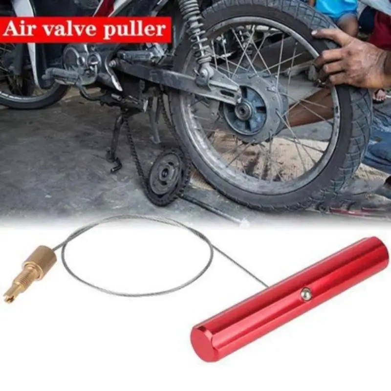 Rust-Proof Motorcycle Tire Valve Core Remover Installer Tool Heavy Duty Puller for Motorbike Scooter ATV Outdoor Emergency Repa
