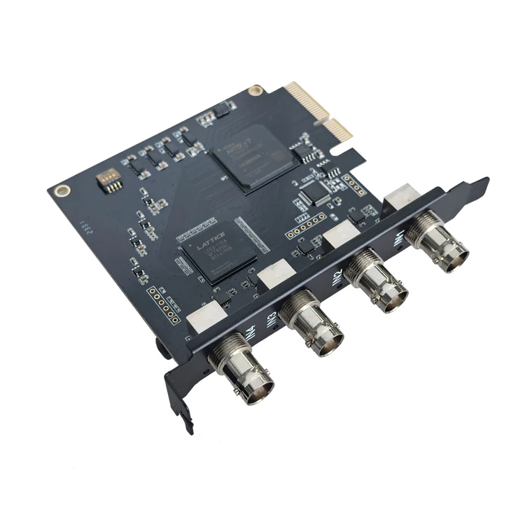 4-Channel SDI PCIe X4 1080p HD Broadcast Video Capture Card for Windows 10/Linux OBS Vmix Wirecast Streaming