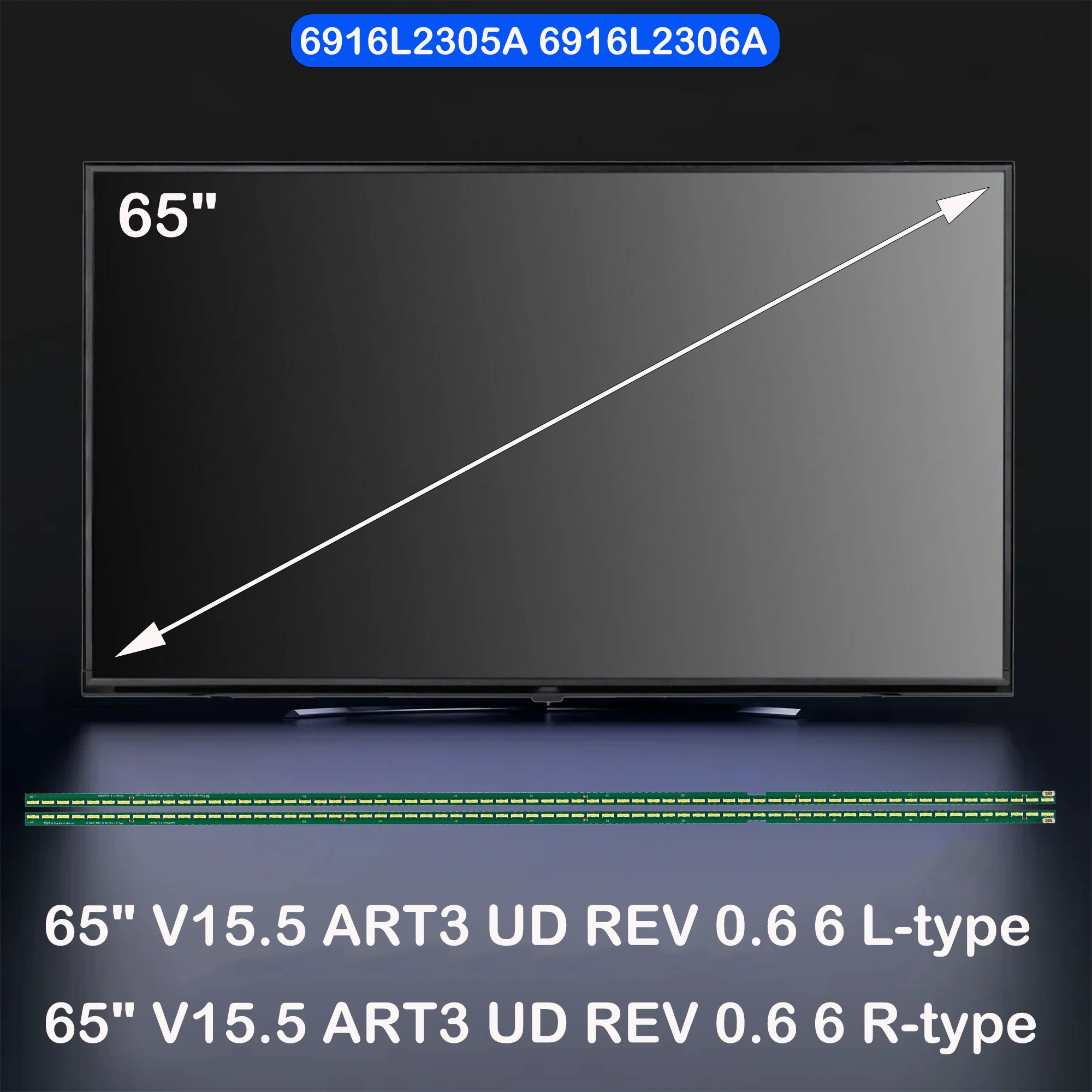 

Лента светодиодной подсветки для 65UH6030 65UF6800 65UH6150 65UH615V 65UF6450 65UH6030 6922L-0143A 6916L2305A 6916L2306A 2183 65UH605V