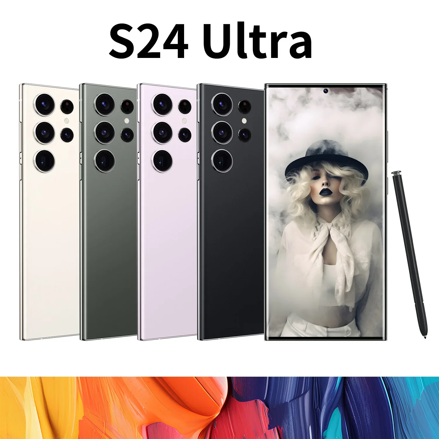 5G-smartphone S24 Ultra 6 + 256 GB groot geheugen met 5 camera's Premium gaming-mobiel op promotie-upgrade met high-end scherm