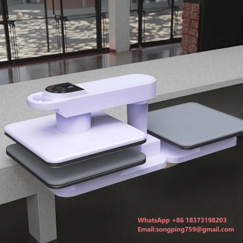 

AST&T Professional Auto Heat Press Flatbed Printer Double Station 15x15 New Used Smart Release for T-Shirts Vinyl Heat Digital