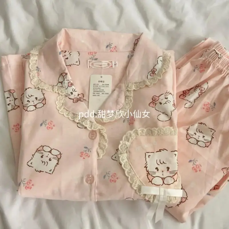 

Anime Sanrio Nightdress My Melody Kuromi Cinnamoroll Pajamas Cartoon Woman Pajamas Summer Girl Dress Parent-Child Home Clothes