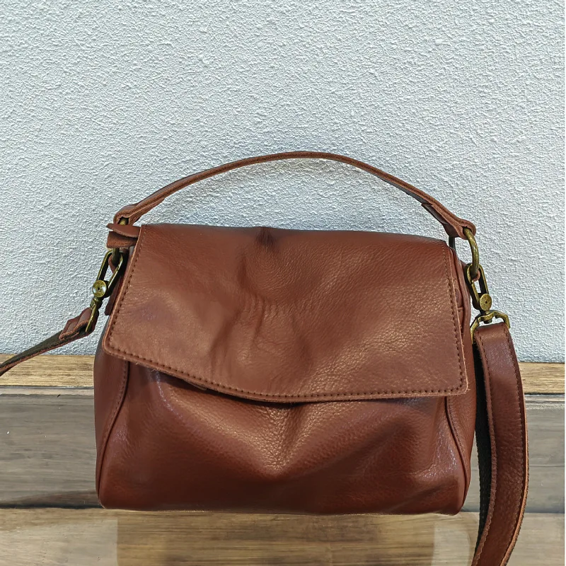 Imagem -03 - Mulheres de Couro Macio Portátil Crossbody Bolsas Bolsas Luxo Designer Bolsa Feminino Couro Genuíno Bolsa Ombro Bolsas Alta Qualidade