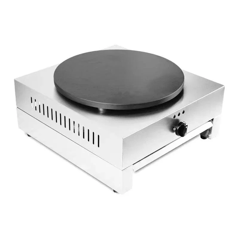 التجارية المهنية الغاز الصناعية كريب فطيرة ماكينة مكافحة الأعلى صناع كريب صانع لوحة الوجه المستديرة