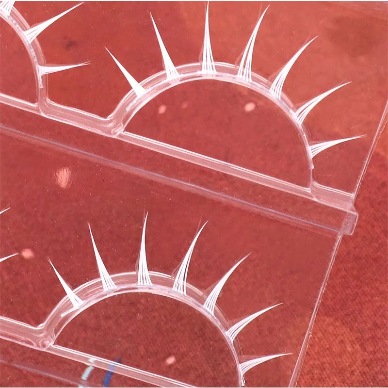 Weiße Manga-Wimpern, weiche, natürliche Wimpern, Bühnen-Cos, falsche Wimpern, Manga-Wimpern, tägliches Dating-Make-up, Wimpern, Wispy