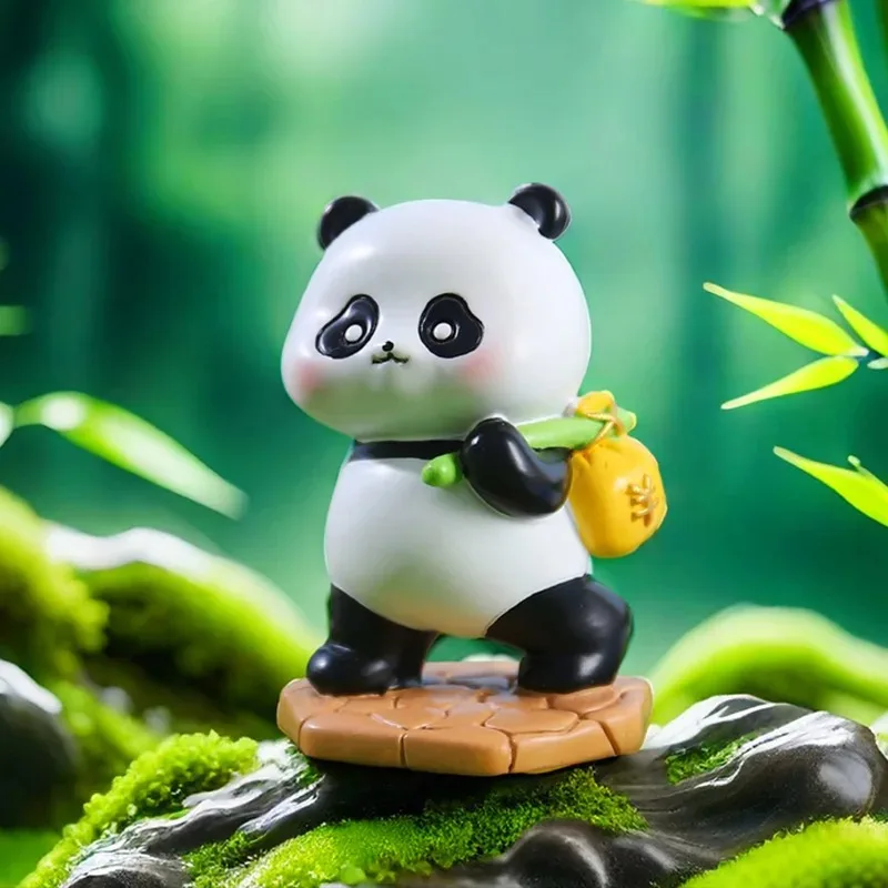 

Cartoon Cute Pet Blind Box Decorations Baohua Panda Daily Life Desktop Car Ornament Trendy Plaything Fruit Lai