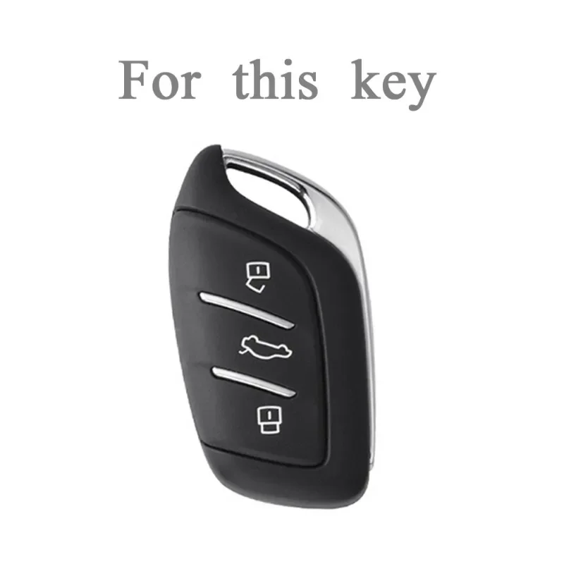 Funda de TPU con 3 botones para llave MG 4 2023 Mg4 Ev MG HS GT ZS EV ZX MG5 MG6 llavero para Roewe RX3 RX5 RX8 ERX5 I6 I5
