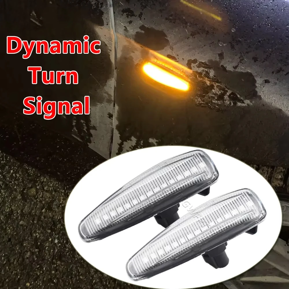 LED Dynamic Turn Signal Side Marker Light For Mitsubishi Lancer Evolution Evo X Outlander Sport RVR ASX Mirage 2014-2019
