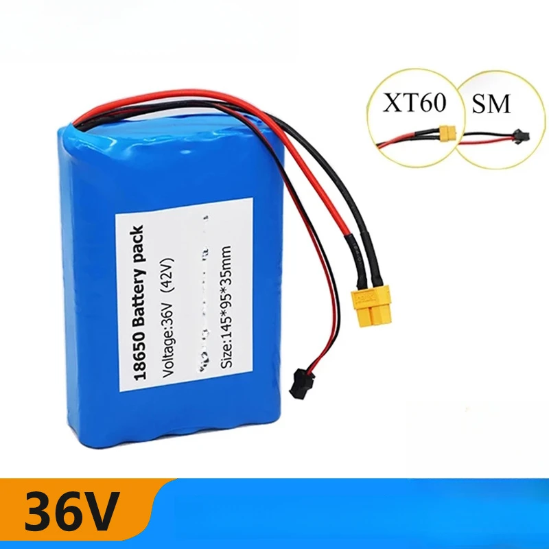 36V 10S2P 8000mAh 18650 Li-Ion Rechargeable battery pack suitable for sales of scooters, toys, and bicycles with Built-inBMS