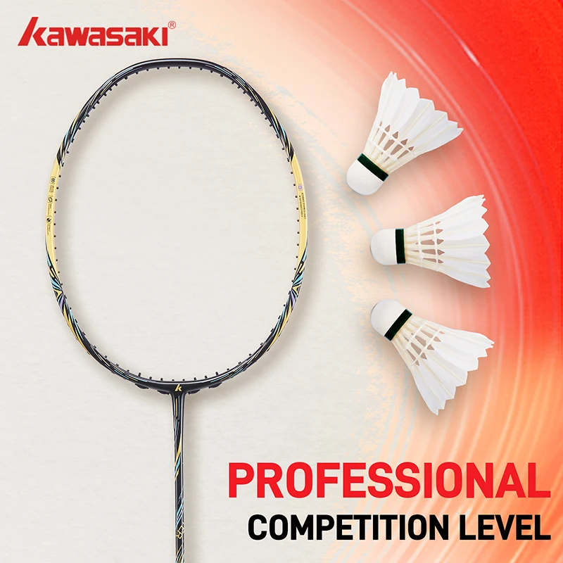 Kawasaki Team 3/ Team 1 Badminton Ball Professional Tournament Grade White Goose Feather Badminton Shuttlecock