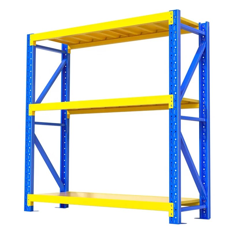 4-Layer Cold Rolled Steel Boltless Powder Coated Medium Duty Warehouse & Garage Storage Rack