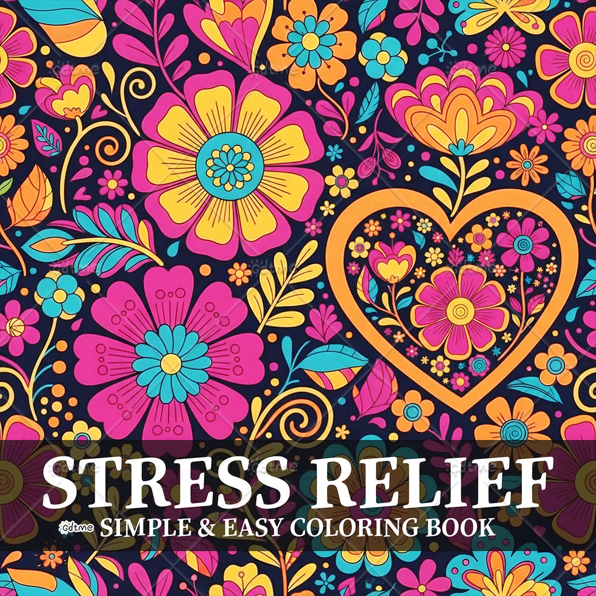 STRESS RELIEF Coloring Book For Adults And Teen Featuring Cute Cozy Daily Activities For Relaxation (Cozy Spaces Coloring)