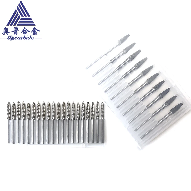 Hot Sale 3mm Dia. Single-Cut Polished  Carbide Burr (F0316M03) - Rotary Cutter Files Set, OEM Customizable