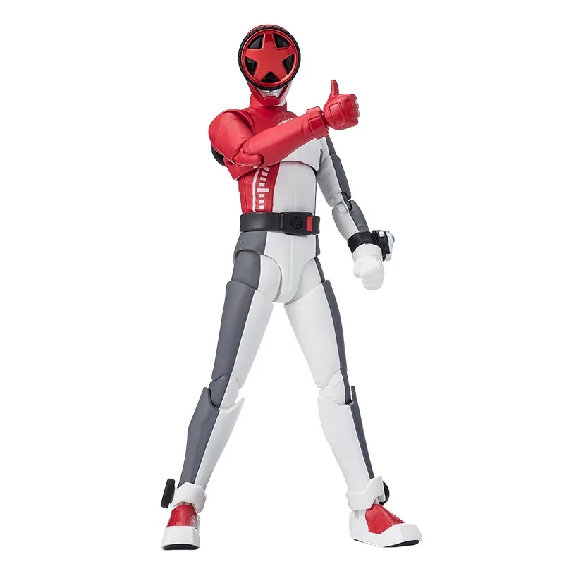 Original genuíno bandai anime bakage sentai boonboomge bun vermelho shf modelo brinquedos figura de ação presentes ornamento colecionável crianças menino