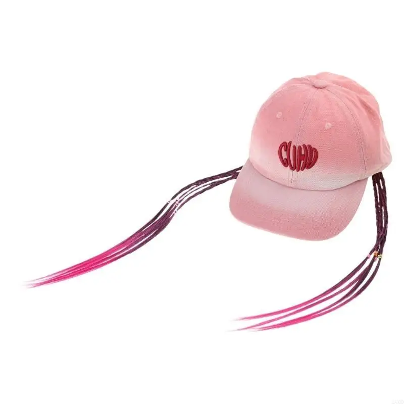 Long Braids Baseball Hat Fashionable Children Wigs Hat Sweet Cool Girls Hat for Role Playing and Themed Event