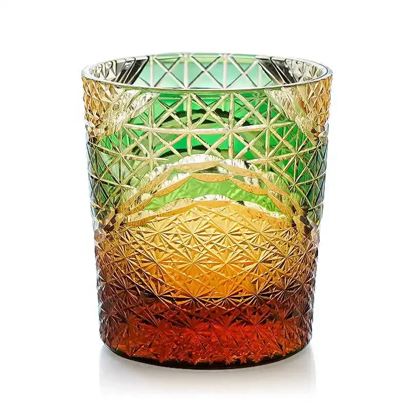 

Edo cut wine glass, hand-carved Japanese retro crystal cup, whiskey glass gift