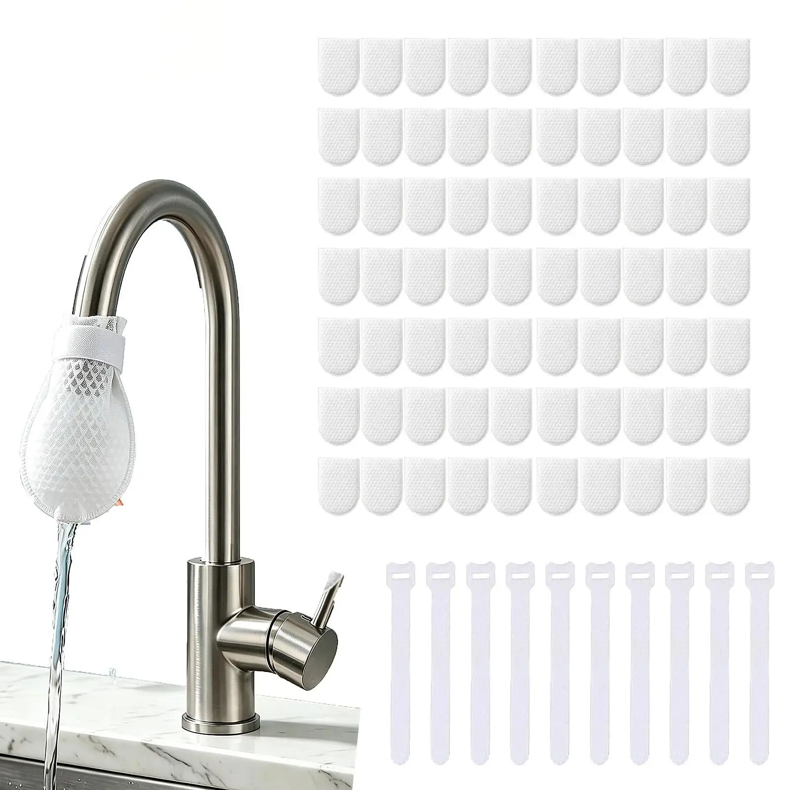 Faucet Filter Cotton Tap Water Filter Bag Faucet Anti Splash Tap Purifier Bag Kitchen Thickened Washable Sediment Filtration Bag view 6