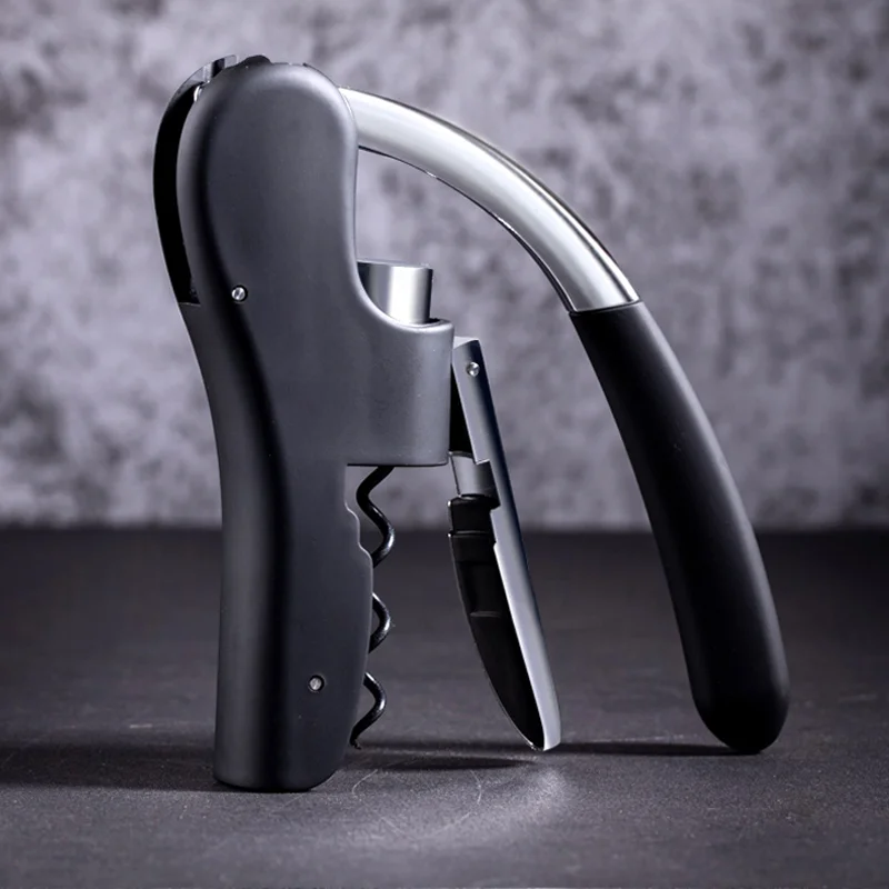 Wine Bottle Opener, Wine Bottle Lever Screwpull Opener Best Rabbit-Style Manual Corkscrew - Detail 1
