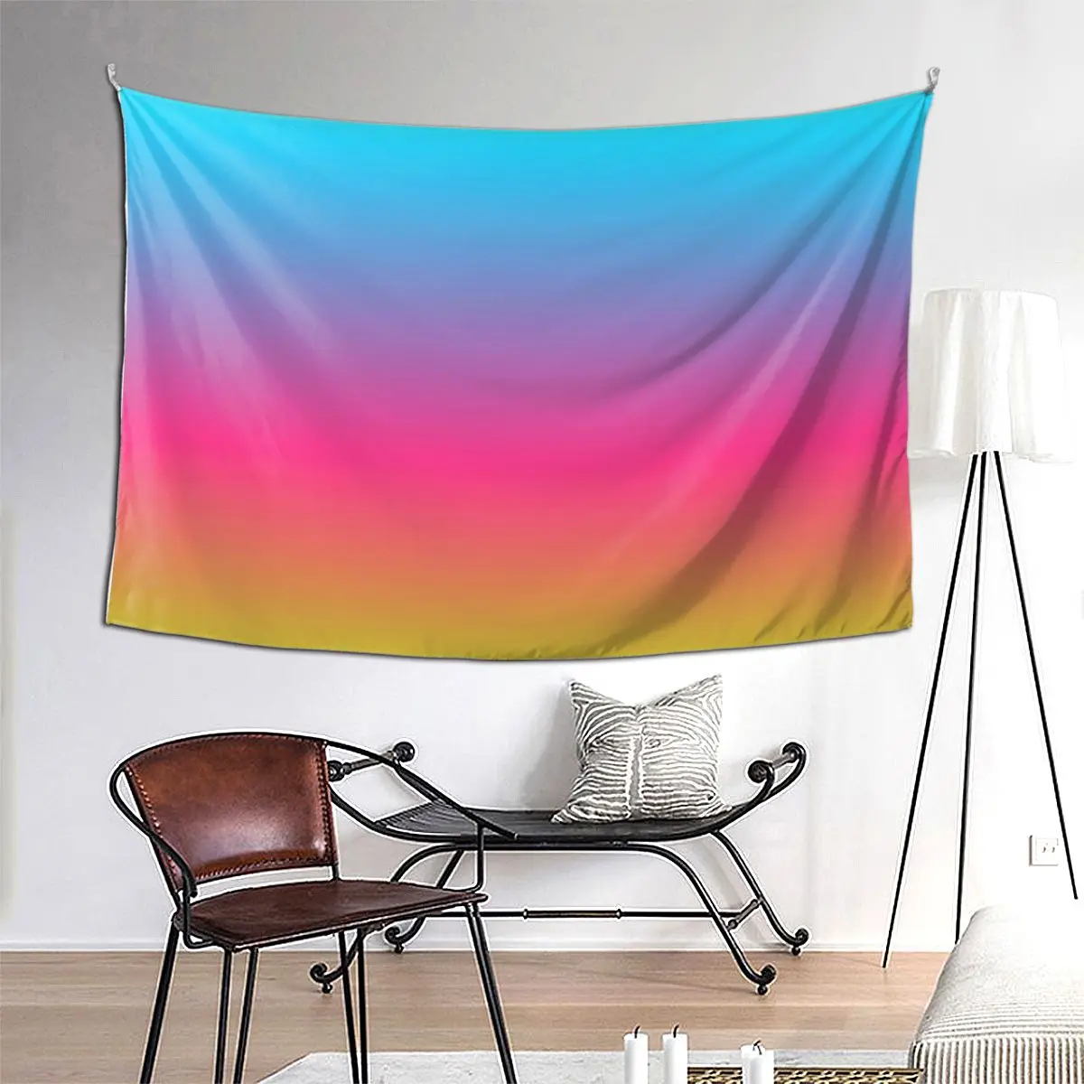 

Коробка с карандашами, разноцветный гобелен с эффектом омбре, художественный настенный эстетический домашний декор, гобелены для гостиной, спальни, общежития