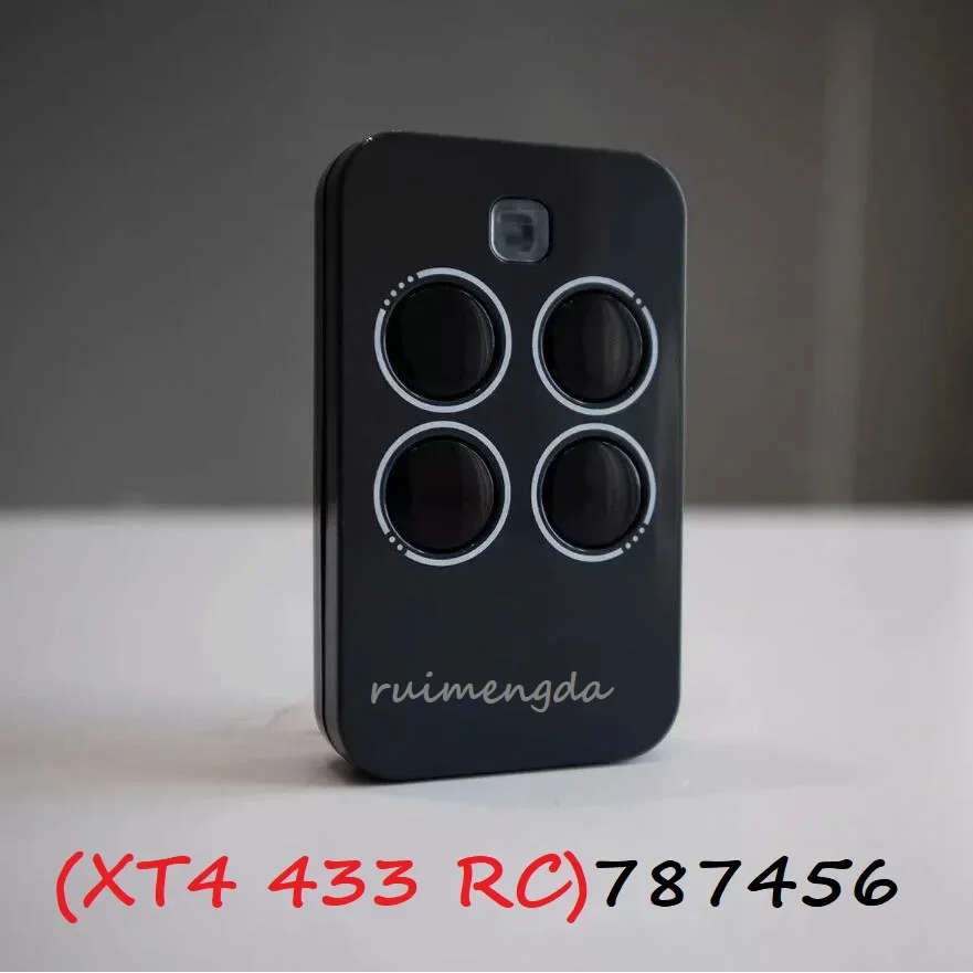 For XT4 433 RC Gate Remote Control 787454 787456 433MHz Compatible With XT4 433RC 787452 787453 Garage Door Opener