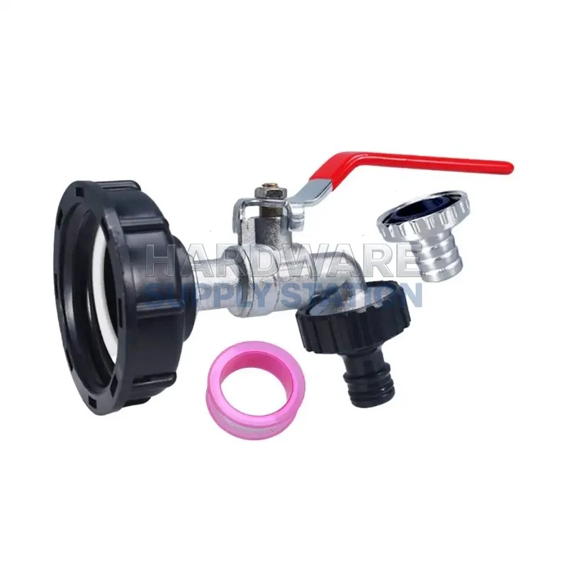 

Разъем для смесителя резервуара для воды 3/4, S60 X 6, запасные части для ремонта адаптера с крупной резьбой, подходят для барабанов IBC тонна