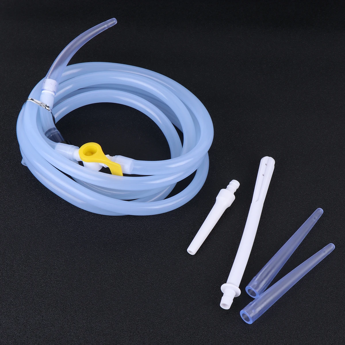 

1 set Stainless Steel Barrel 2L Reusable Medical Grade Long Hose Easy Clean Discreet Use Men Health Supplies