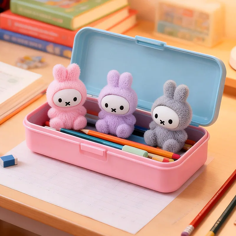 

7 шт., хит продаж, мультяшная серия Miffy, кукла для сидения, креативная изысканная милая настольная игрушка «сделай сам», подарки на день рождения для мальчиков и девочек