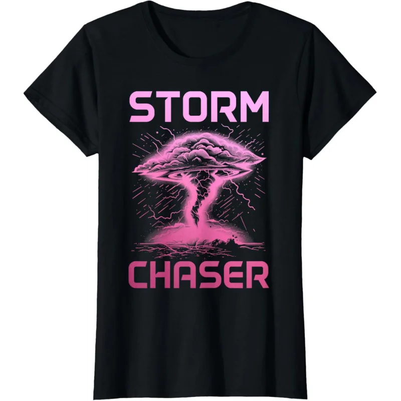 Recent new storm chasing weather tornado chasing meteorologist versatile casual soft fabric T-shirt