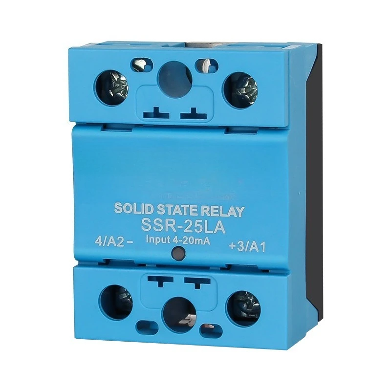 For SSR-40LA Single Phase Solid State Relay Analog Voltage Regulator 4-20mA Voltage Regulator Module Current Type 25LA