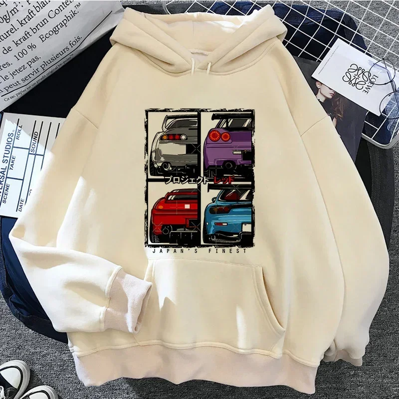 2025 Autumn/Winter Jdm Men's Printed Casual Warm Fashion Hoodie Long Sleeve Hoodie Sportswear Suitable for Both Men and Women