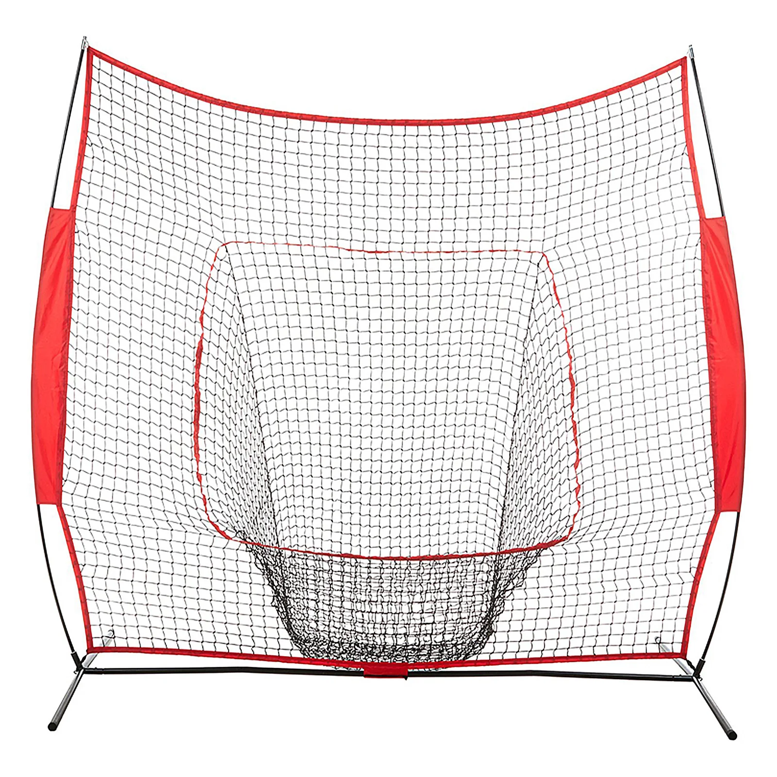 Baseball Practice Net Foldable Batting & Pitching Nets Hitting Rebounder Backyard Bounce Back Net 7x7ft for All Level Baseball