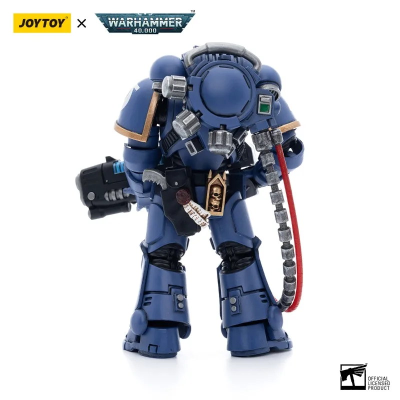 JOYTOY Warhammer 40k Action Figure 1/18 Ultramarines Hellblasters Sergeant Ulaxes Brother Paxor Anime Militaire Model Speelgoed Gift