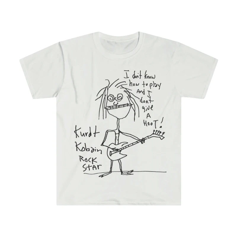 

Kurt Cobain Rock Band T-shirt, Pure Cotton Loose Short-sleeved Base Layer, Pure Cotton Men's and Women's Niche Fashion