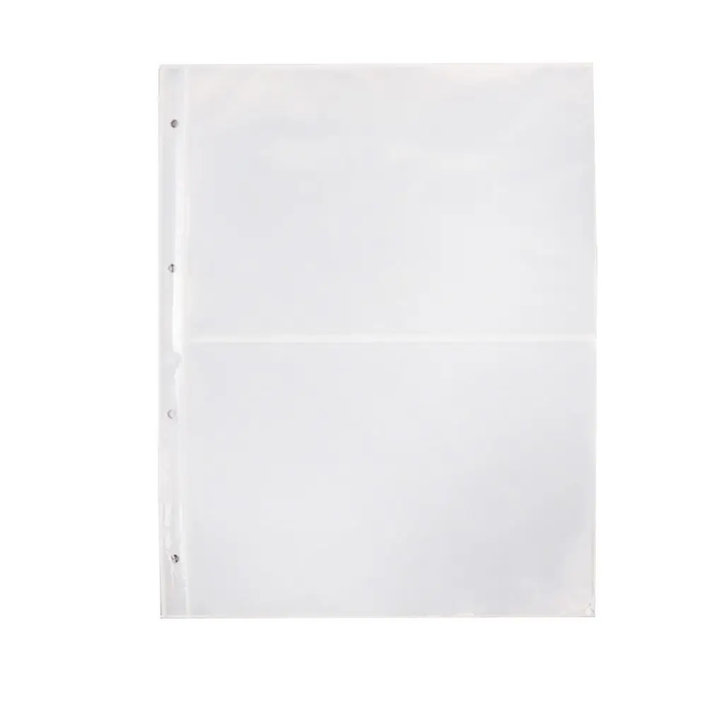 Multiple Pockets A4 Kpop Photocard Binder Transparent DIY Photo Album Refill Pages PP 4 Hole 4 Ring Photo Album Sleeves