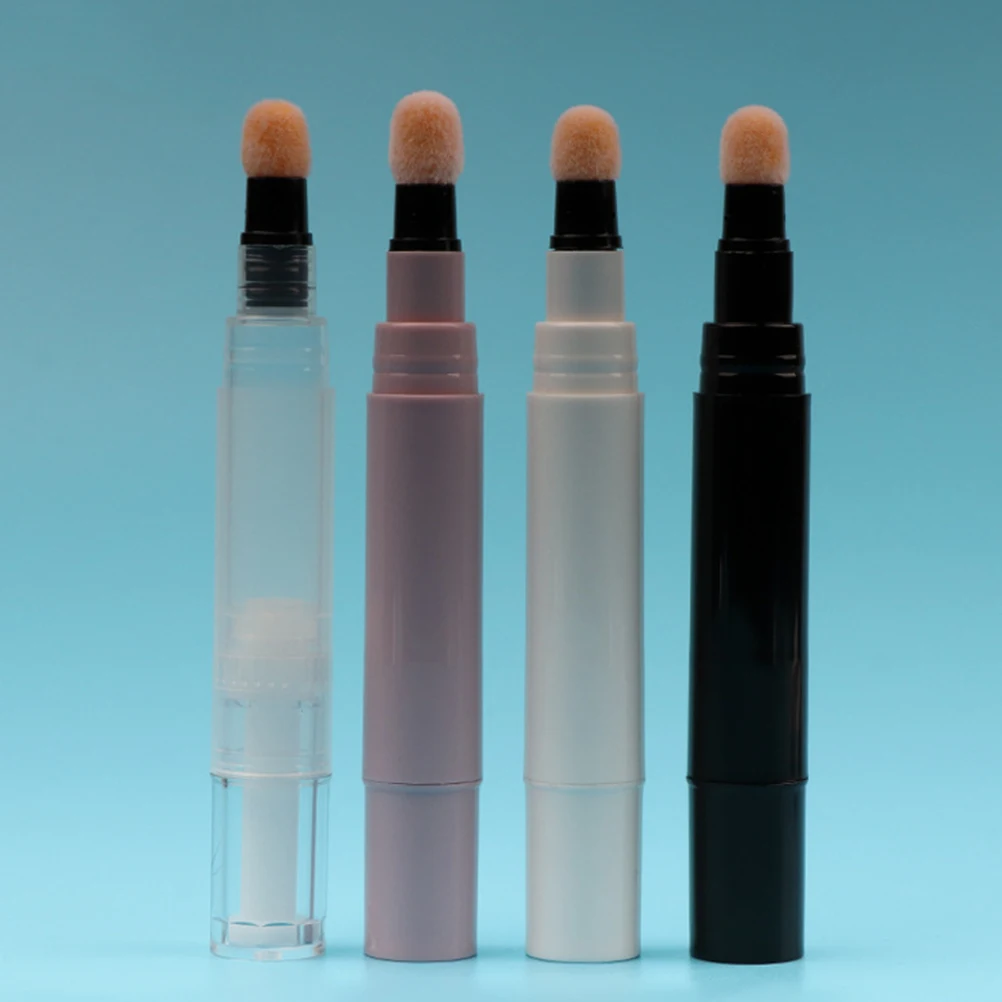 

4 Pcs Lipstick Blush Dispenser Travel Cream Pp Makeup Refillable Liquid Bottles