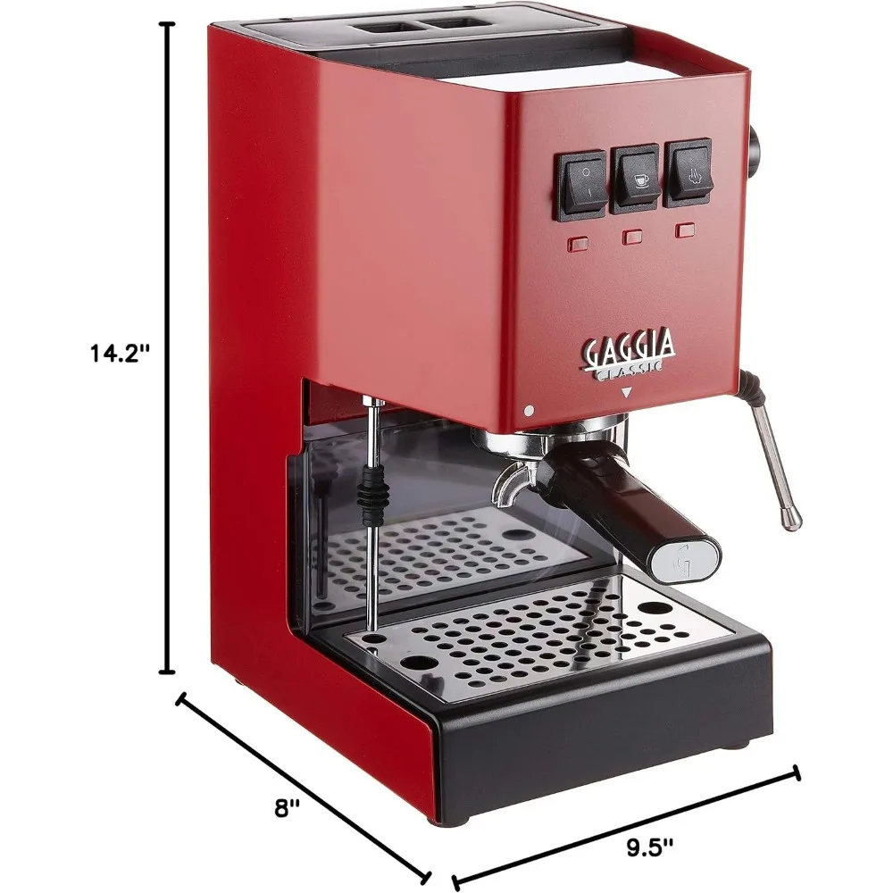 Máquina Espresso Classic Pro, RI9380/47, Vermelho Cereja, 1.3L