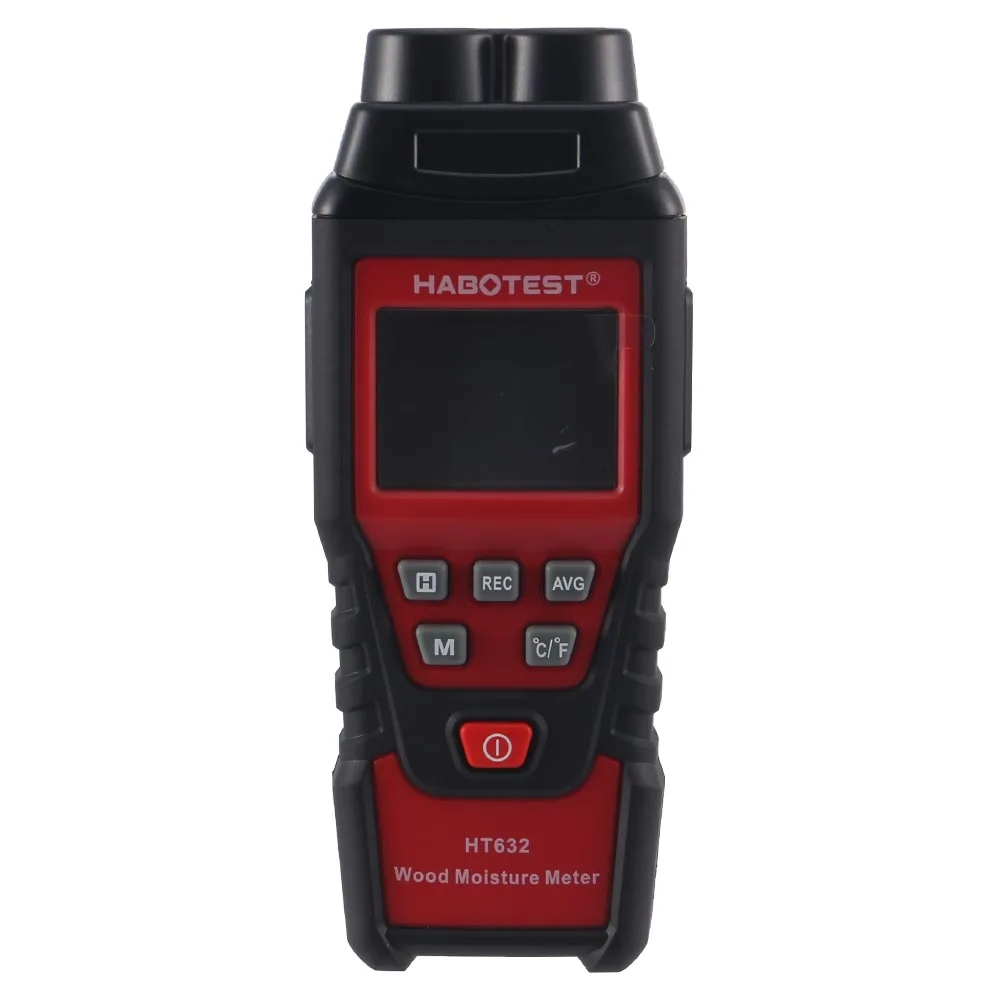 HABOTEST HT632 Digital Moisture Meter Cement Wood Gypsum Material Humidity Detector Timber Gauge Temperature Hygrometer